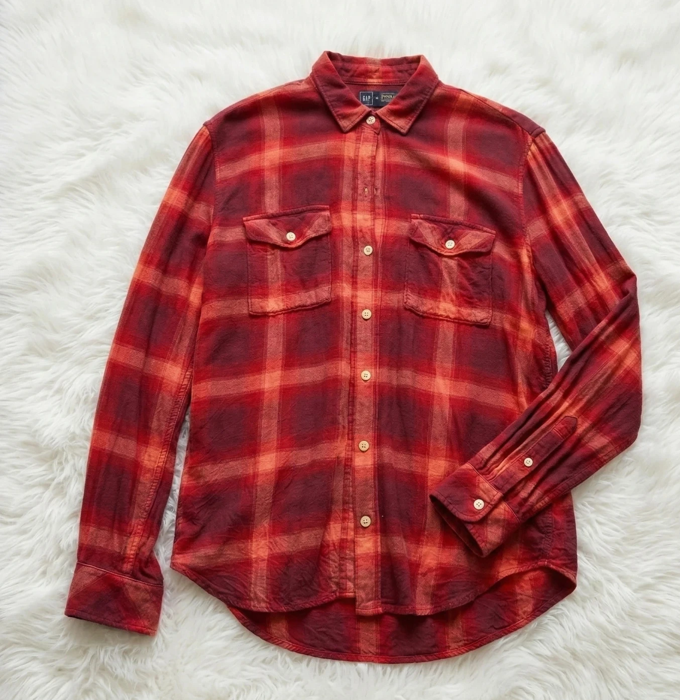 Chemise Gap rouge à carreaux